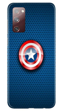 Captain America Shield Mobile Back Case for Galaxy S20 FE (Design - 253)