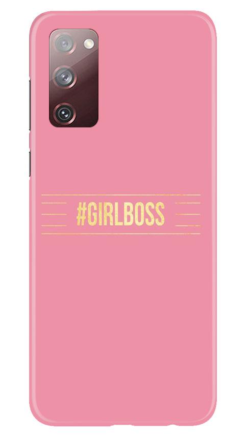 Girl Boss Pink Case for Galaxy S20 FE (Design No. 263)