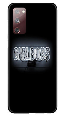 Girl Boss Black Mobile Back Case for Galaxy S20 FE (Design - 268)