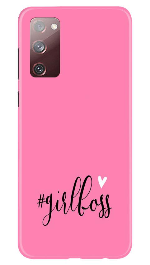 Girl Boss Pink Case for Galaxy S20 FE (Design No. 269)