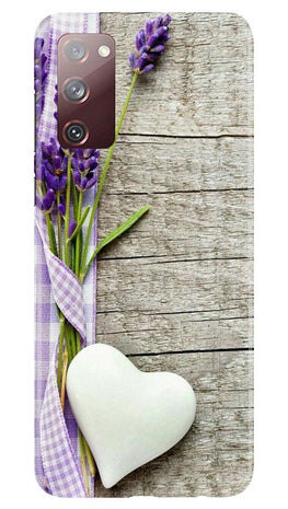 White Heart Case for Galaxy S20 FE (Design No. 298)