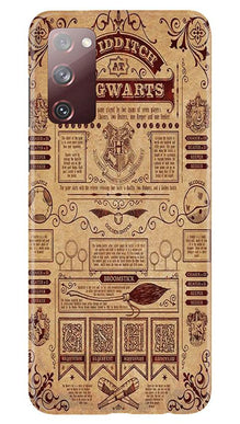 Hogwarts Mobile Back Case for Galaxy S20 FE (Design - 304)