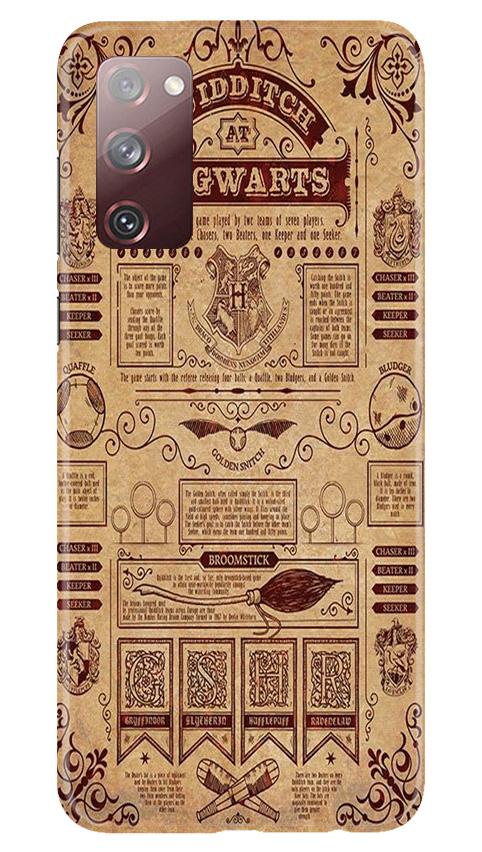 Hogwarts Mobile Back Case for Samsung Galaxy S20 FE (Design - 304)