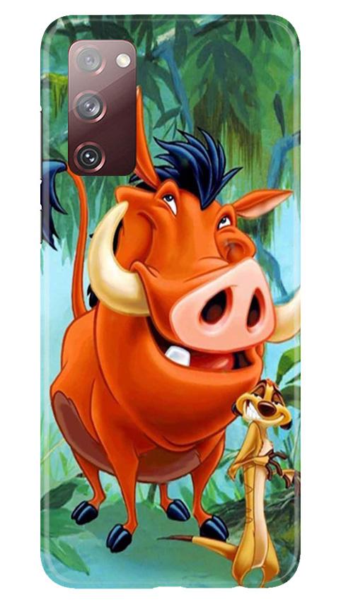 Timon and Pumbaa Mobile Back Case for Galaxy S20 FE (Design - 305)
