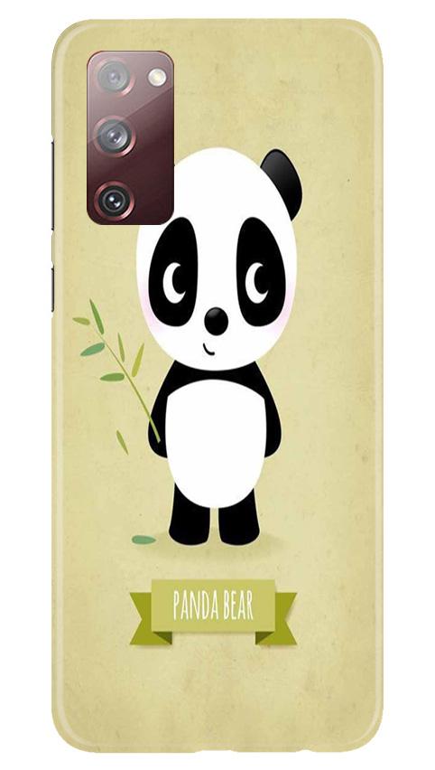 Panda Bear Mobile Back Case for Galaxy S20 FE (Design - 317)