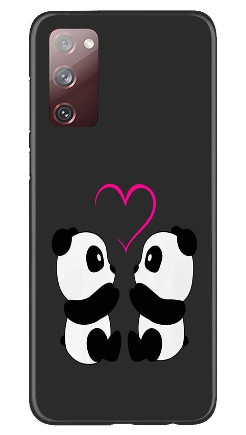 Panda Love Mobile Back Case for Galaxy S20 FE (Design - 398)