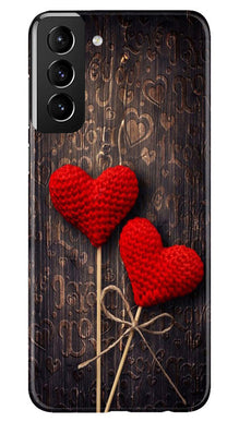 Red Hearts Mobile Back Case for Samsung Galaxy S22 Plus (Design - 80)