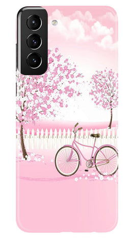 Pink Flowers Cycle Case for Samsung Galaxy S22 Plus(Design - 102)