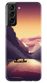 Mountains Boat Case for Samsung Galaxy S22 Plus (Design - 150)