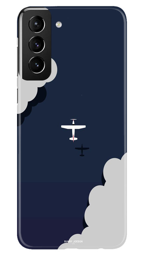 Clouds Plane Case for Samsung Galaxy S22 Plus (Design - 165)