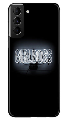 Girl Boss Black Mobile Back Case for Samsung Galaxy S22 Plus (Design - 237)