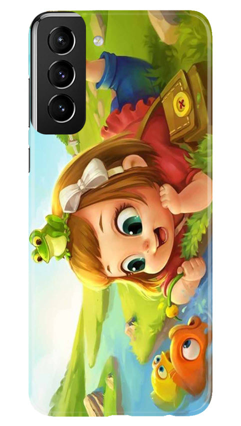 Baby Girl Mobile Back Case for Samsung Galaxy S22 Plus (Design - 301)
