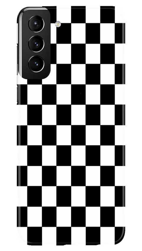Black White Boxes Mobile Back Case for Samsung Galaxy S22 Plus (Design - 331)