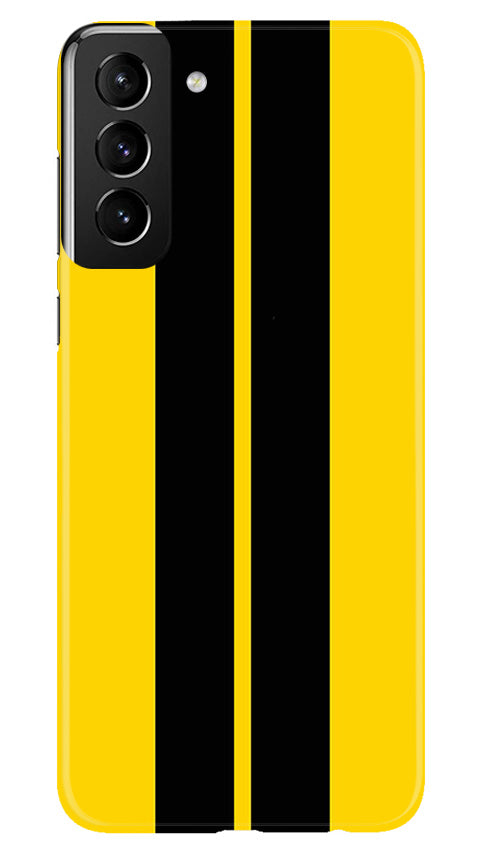 Black Yellow Pattern Mobile Back Case for Samsung Galaxy S22 Plus (Design - 336)