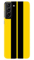 Black Yellow Pattern Mobile Back Case for Samsung Galaxy S22 Plus (Design - 336)
