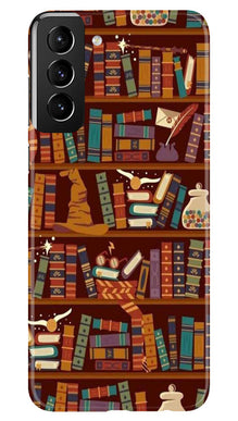 Book Shelf Mobile Back Case for Samsung Galaxy S22 Plus (Design - 348)