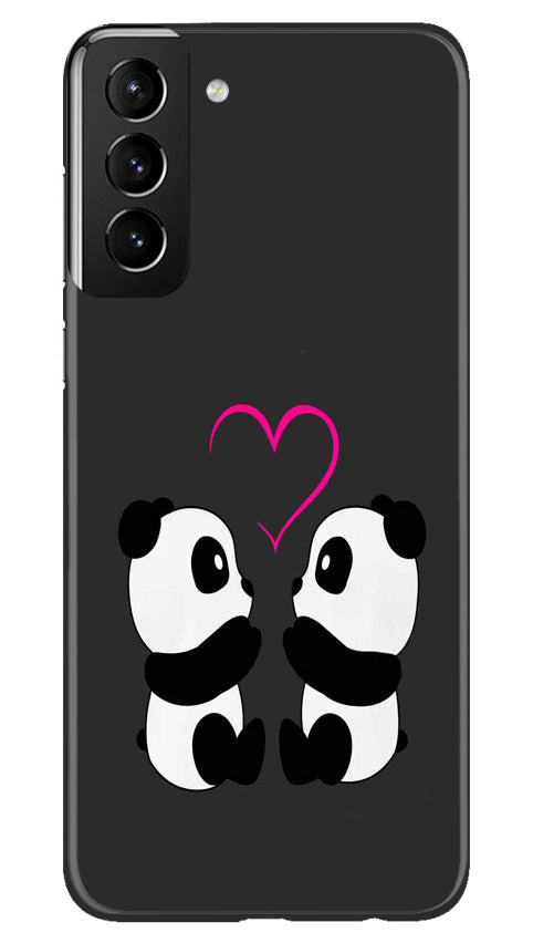 Panda Love Mobile Back Case for Samsung Galaxy S22 Plus (Design - 355)