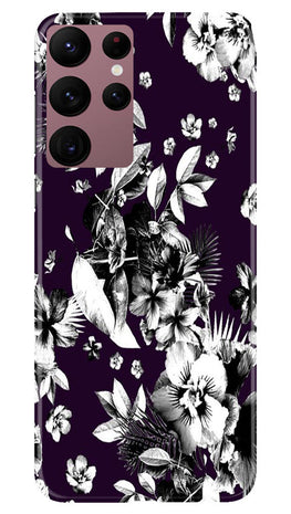 white flowers Case for Samsung Galaxy S22 Ultra