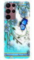 Blue Butterfly Case for Samsung Galaxy S22 Ultra