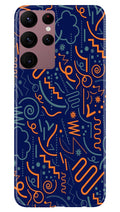 Line Art Baground Case for Samsung Galaxy S22 Ultra