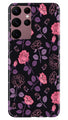 Rose Black Background Case for Samsung Galaxy S22 Ultra