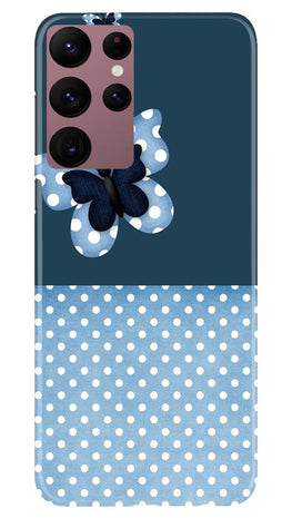 White dots Butterfly Case for Samsung Galaxy S22 Ultra