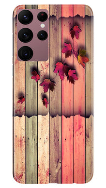 Wooden look2 Mobile Back Case for Samsung Galaxy S22 Ultra (Design - 56)
