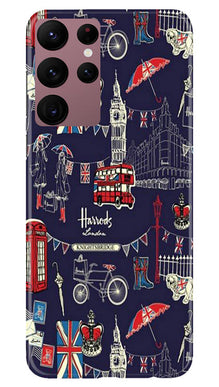 Love London Mobile Back Case for Samsung Galaxy S22 Ultra (Design - 75)