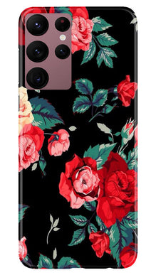 Red Rose2 Mobile Back Case for Samsung Galaxy S22 Ultra (Design - 81)