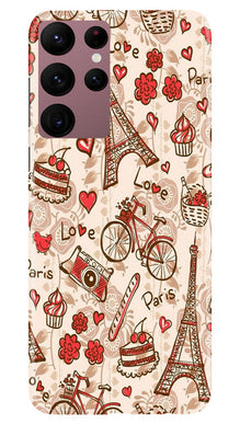 Love Paris Mobile Back Case for Samsung Galaxy S22 Ultra  (Design - 103)
