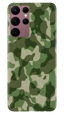 Army Camouflage Mobile Back Case for Samsung Galaxy S22 Ultra  (Design - 106)