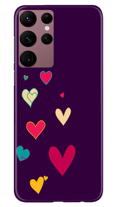 Purple Background Case for Samsung Galaxy S22 Ultra  (Design - 107)