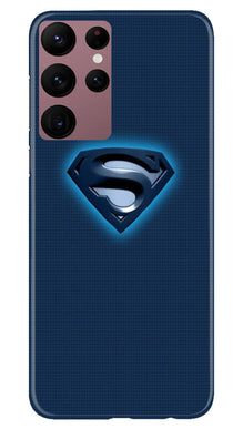 Superman Superhero Mobile Back Case for Samsung Galaxy S22 Ultra  (Design - 117)