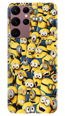 Minions Mobile Back Case for Samsung Galaxy S22 Ultra  (Design - 126)