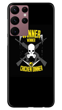 Winner Winner Chicken Dinner Mobile Back Case for Samsung Galaxy S22 Ultra  (Design - 147)