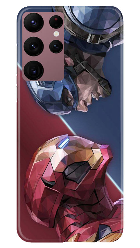 Ironman Captain America Case for Samsung Galaxy S22 Ultra (Design No. 214)