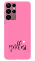 Girl Boss Pink Case for Samsung Galaxy S22 Ultra (Design No. 238)