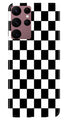 Black White Boxes Mobile Back Case for Samsung Galaxy S22 Ultra (Design - 331)