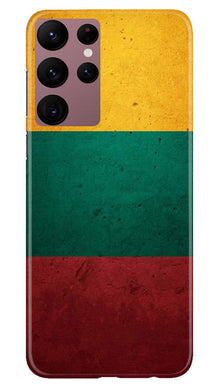 Color Pattern Mobile Back Case for Samsung Galaxy S22 Ultra (Design - 333)