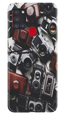Cameras Mobile Back Case for Samsung Galaxy A21s (Design - 57)