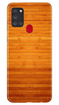 Wooden Look Case for Samsung Galaxy A21s  (Design - 111)