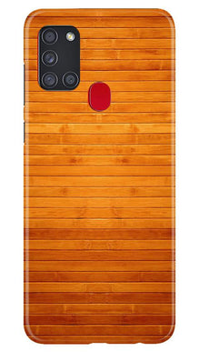 Wooden Look Mobile Back Case for Samsung Galaxy A21s  (Design - 111)