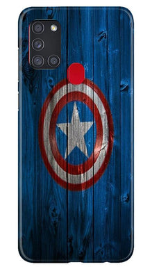 Captain America Superhero Mobile Back Case for Samsung Galaxy A21s  (Design - 118)