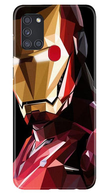 Iron Man Superhero Mobile Back Case for Samsung Galaxy A21s  (Design - 122)