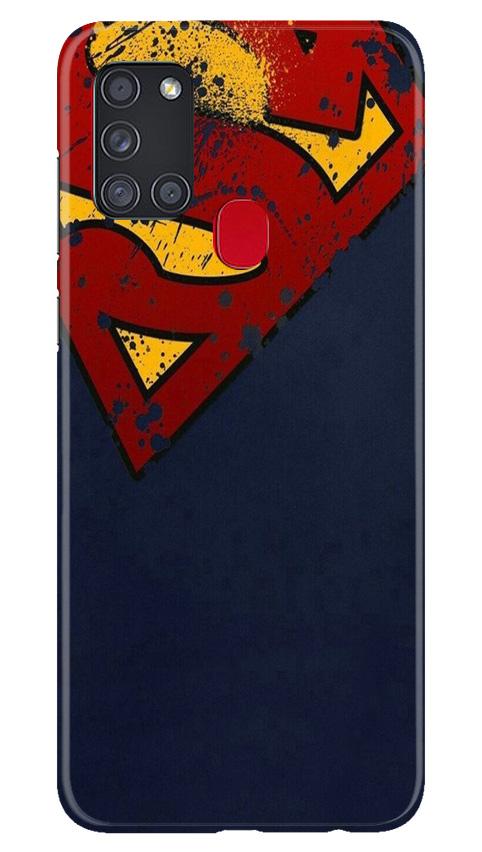Superman Superhero Case for Samsung Galaxy A21s(Design - 125)