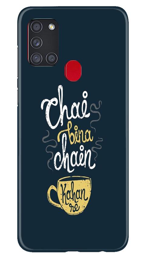 Chai Bina Chain Kahan Case for Samsung Galaxy A21s  (Design - 144)
