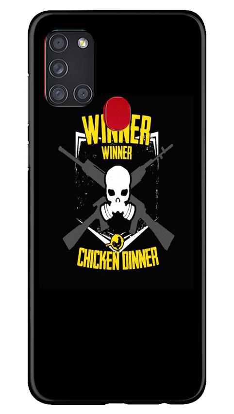 Winner Winner Chicken Dinner Case for Samsung Galaxy A21s(Design - 178)