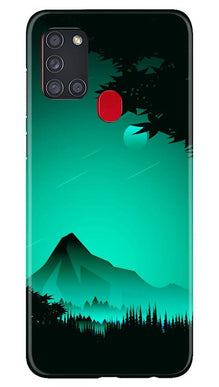 Moon Mountain Mobile Back Case for Samsung Galaxy A21s (Design - 204)