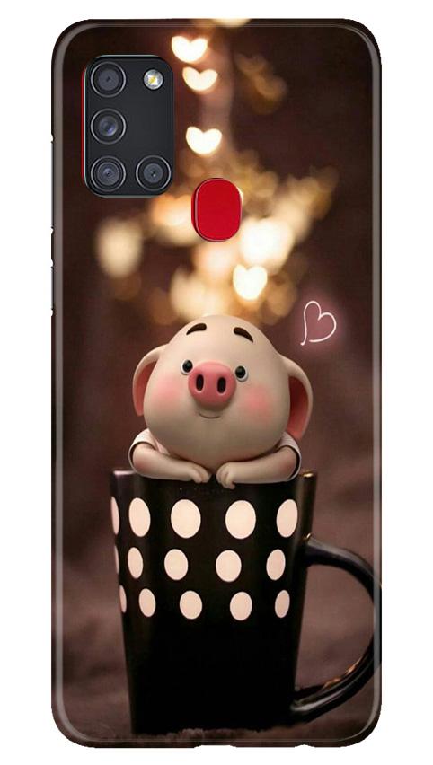 Cute Bunny Case for Samsung Galaxy A21s (Design No. 213)