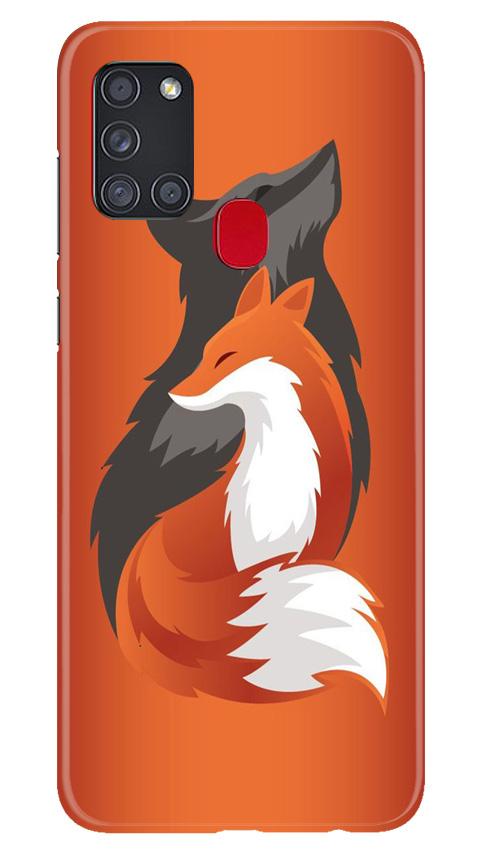 Wolf  Case for Samsung Galaxy A21s (Design No. 224)